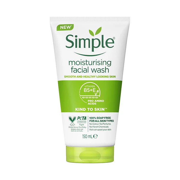 ژل شستشوی صورت سیمپل مدل Moisturizing حجم 150 میلی لیتر