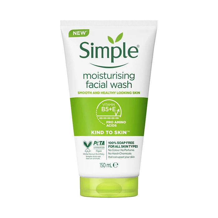 ژل شستشوی صورت سیمپل مدل Moisturizing حجم 150 میلی لیتر