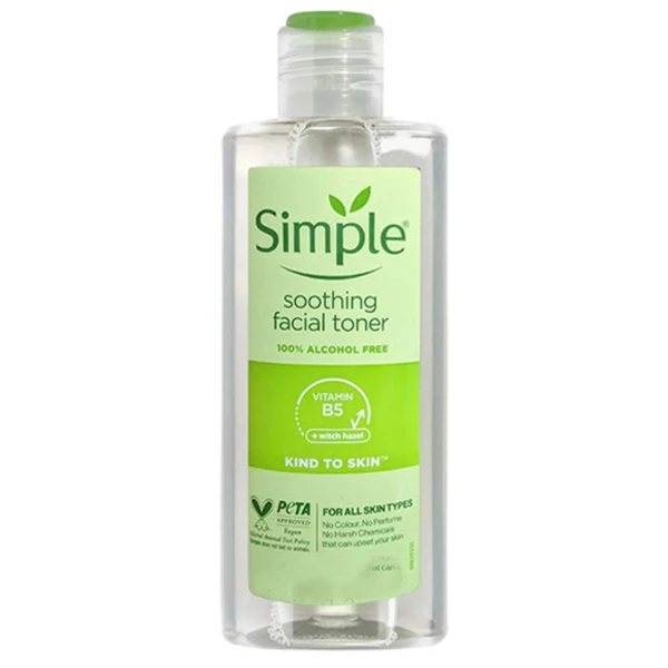 تونر آرامش بخش صورت سیمپل مدل Soothing Facial Toner مناسب انواع پوست حجم 200 میلی لیتر