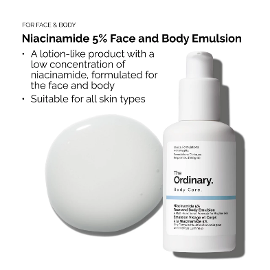 امولسیون صورت و بدن نیاسینامید 5% اوردینری Ordinary Body Care Face and Body Emulsion