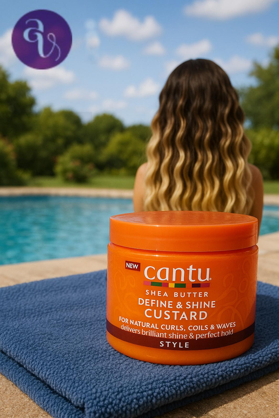 کرم حالتدهنده موی فر کنتو Cantu Shea Butter Custard