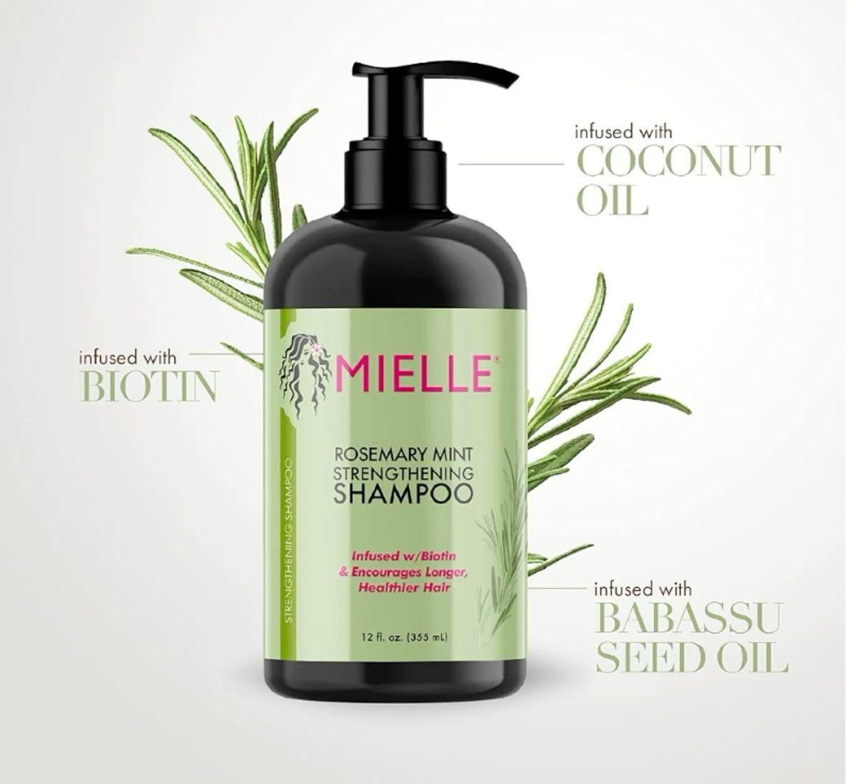 شامپو رزماری و نعناع میله [تقویت کننده و ضد ریزش مو ارگانیک] Mielle