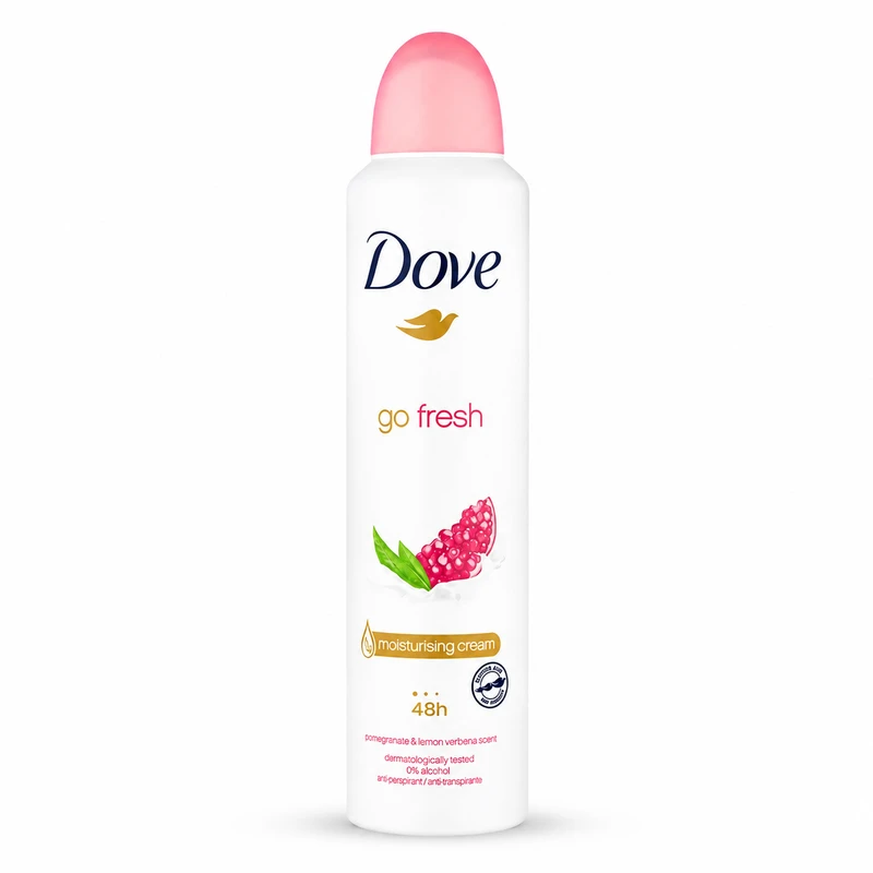 اسپری ضدتعریق زنانه داو مدل Pomegranate 48HR حجم 250 میلی‌لیتر